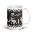 Scandinavian Moose Mug, Knitting Name Mug, Christmas Sweater Mug